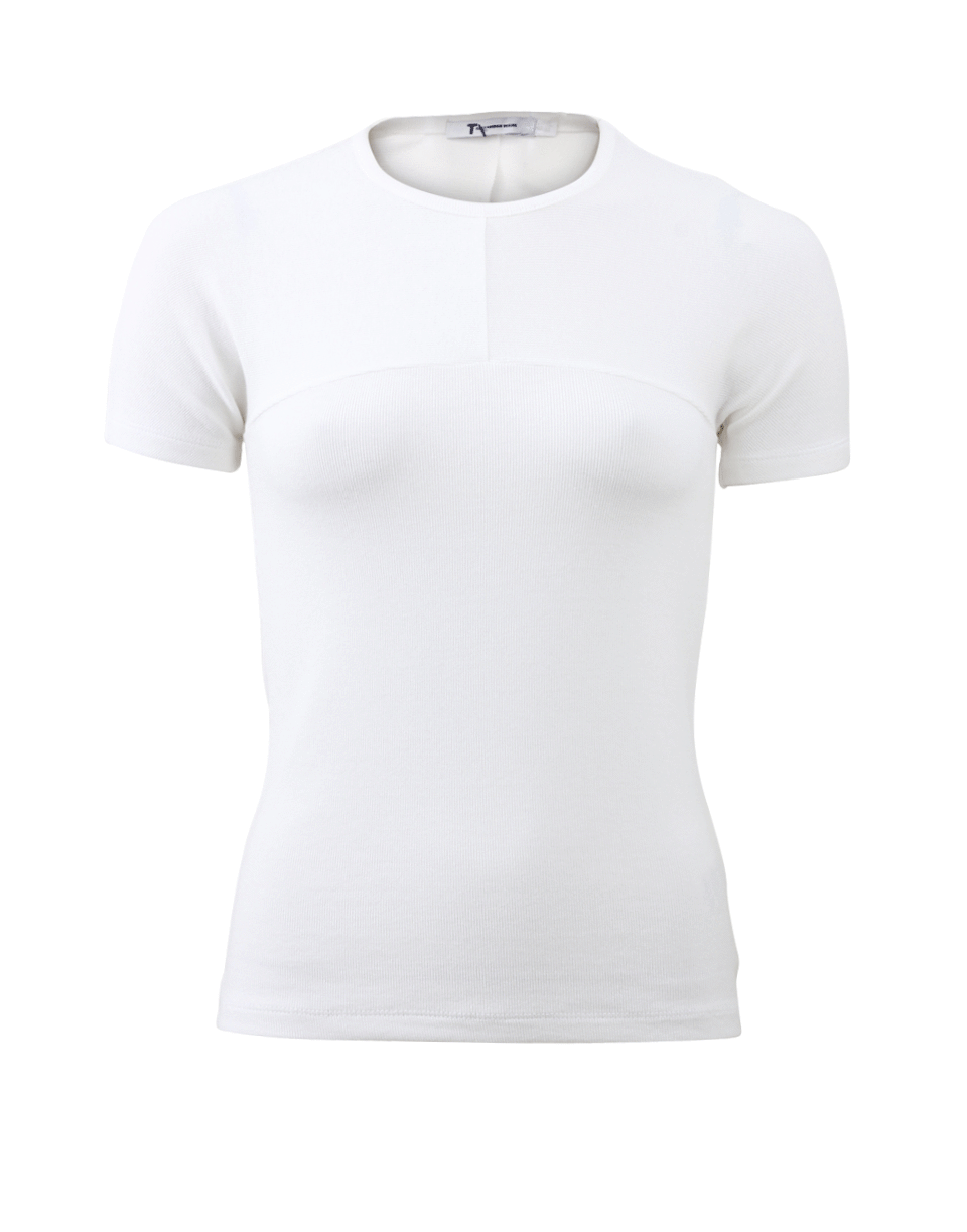 T BY ALEXANDER WANG-Modal Rib Seamed Tee-