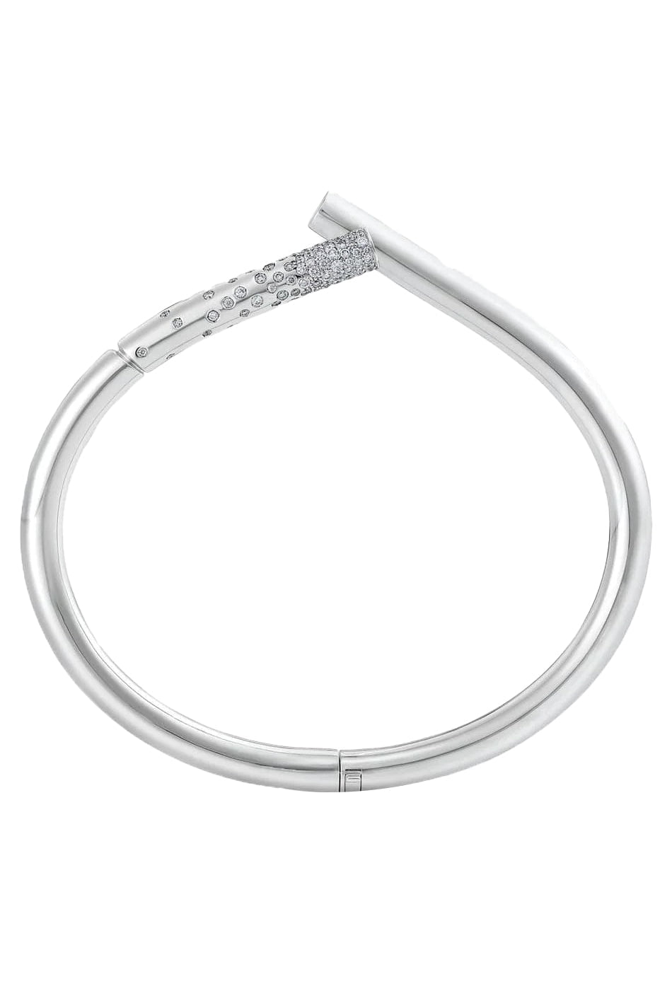 TABAYER-White Gold Pave Diamond Oera Bracelet - 15.5-WHITE GOLD