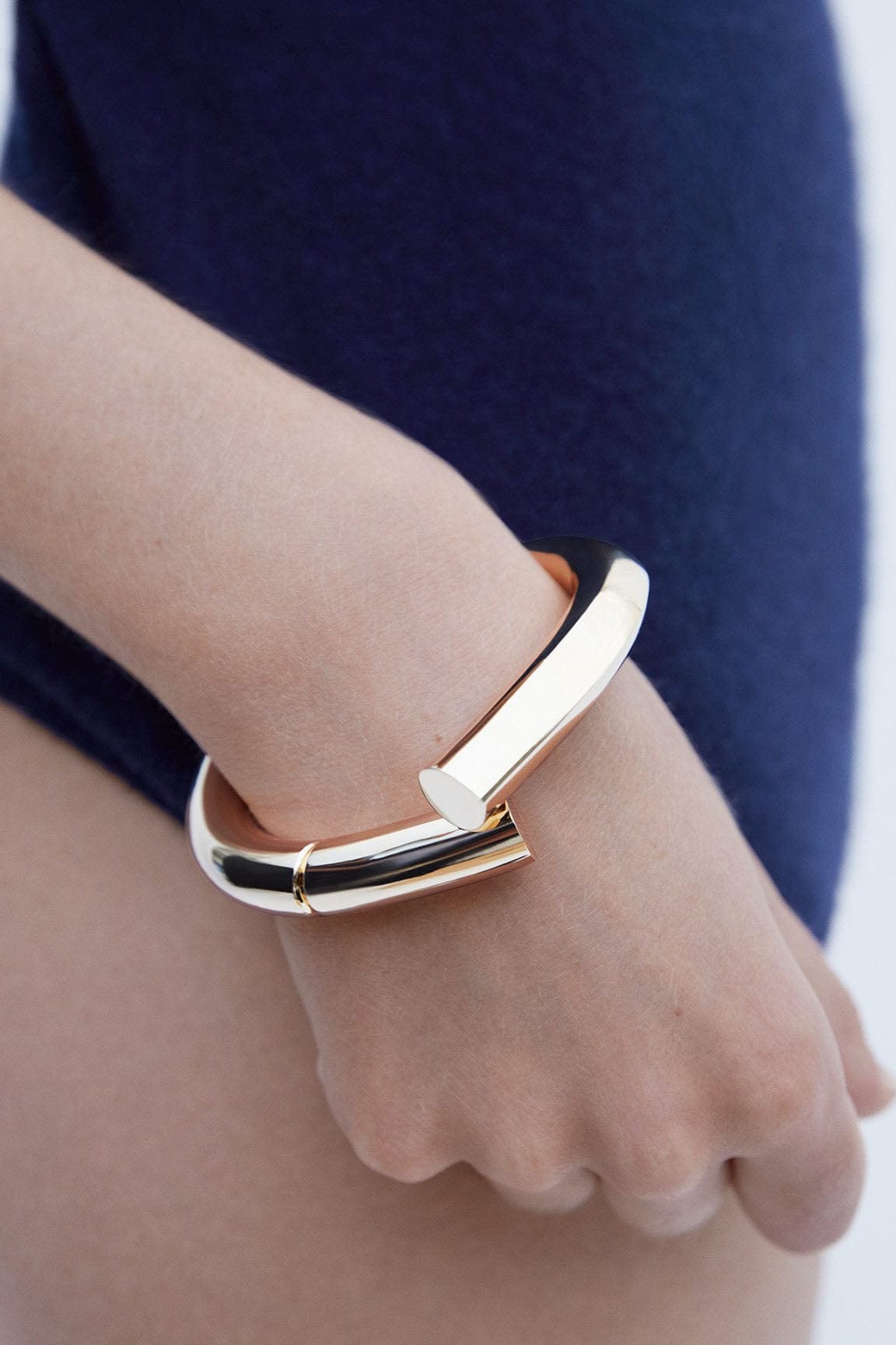 TABAYER-Yellow Gold Large Oera Bracelet - 17-YELLOW GOLD
