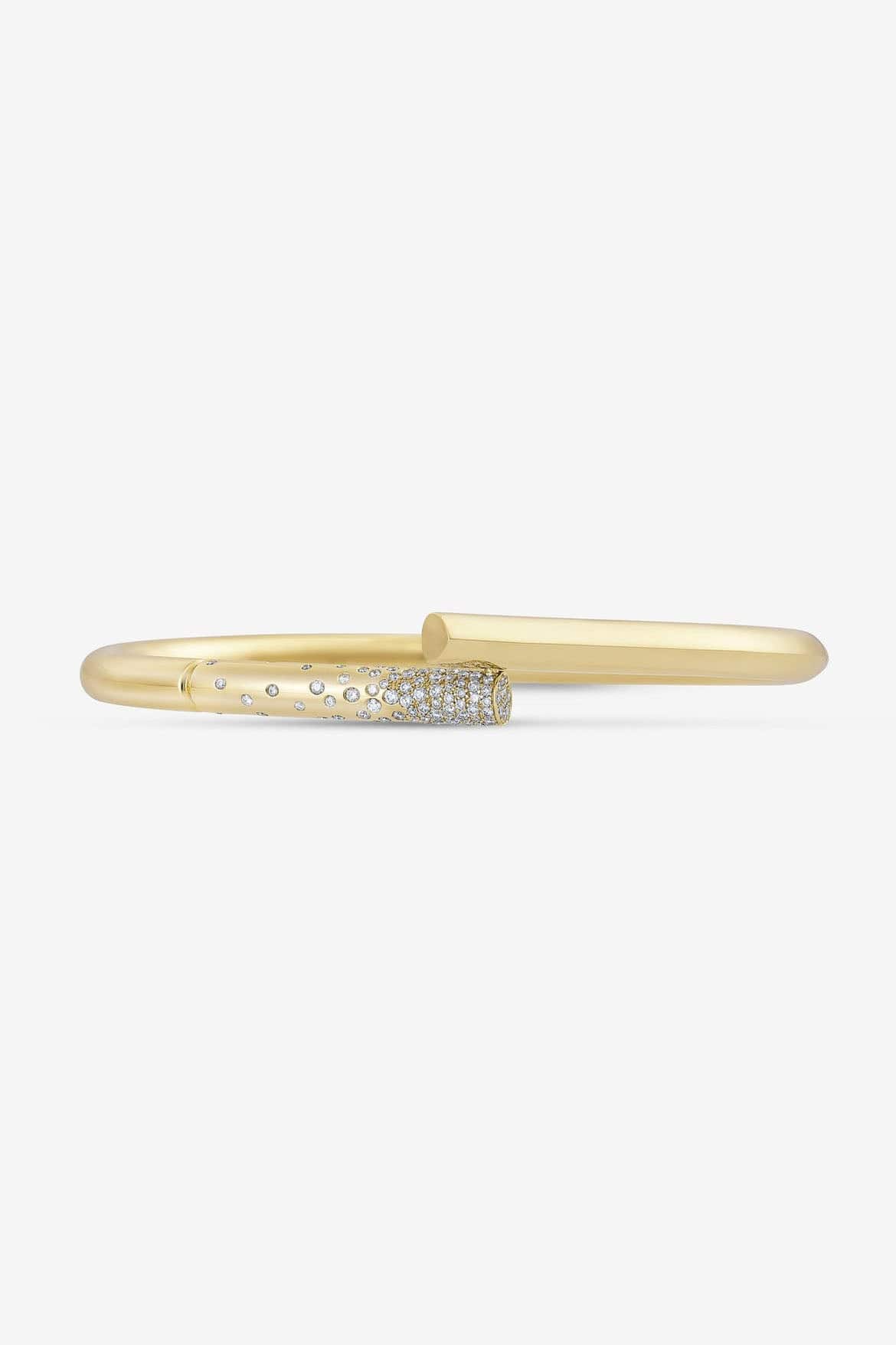 TABAYER-Yellow Gold Pave Diamond Oera Bracelet - 15.5-YELLOW GOLD