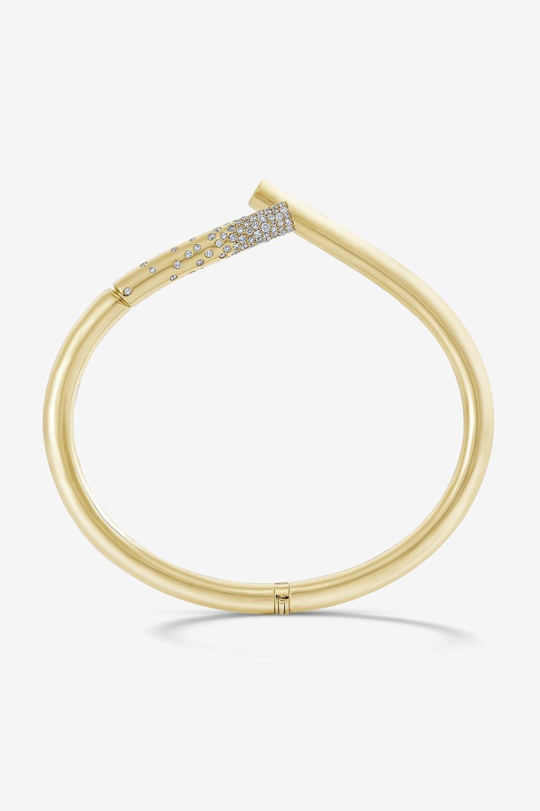 TABAYER-Yellow Gold Pave Diamond Oera Bracelet - 17cm-YELLOW GOLD
