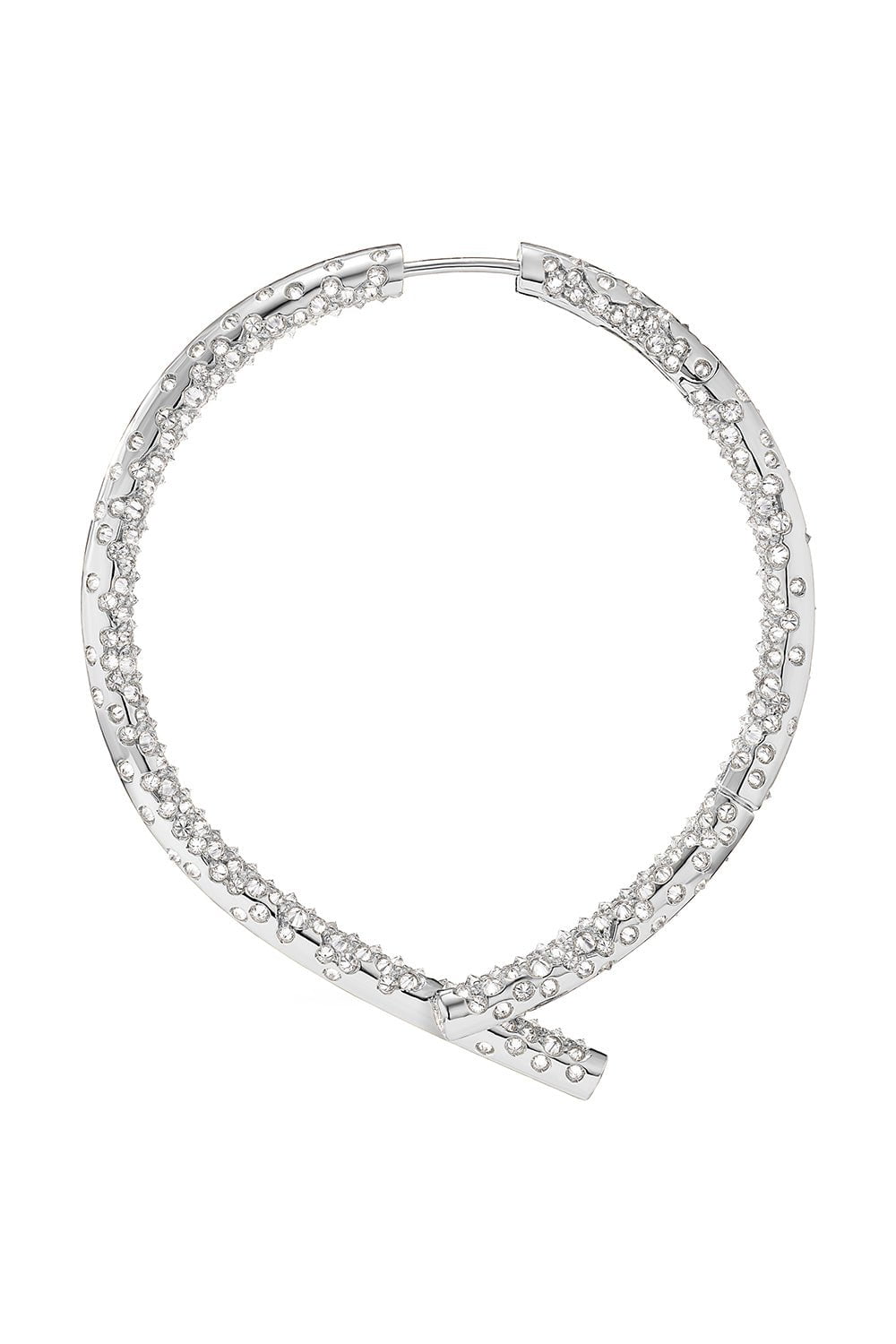 TABAYER-Oera Orb Diamond Earrings-WHITE GOLD