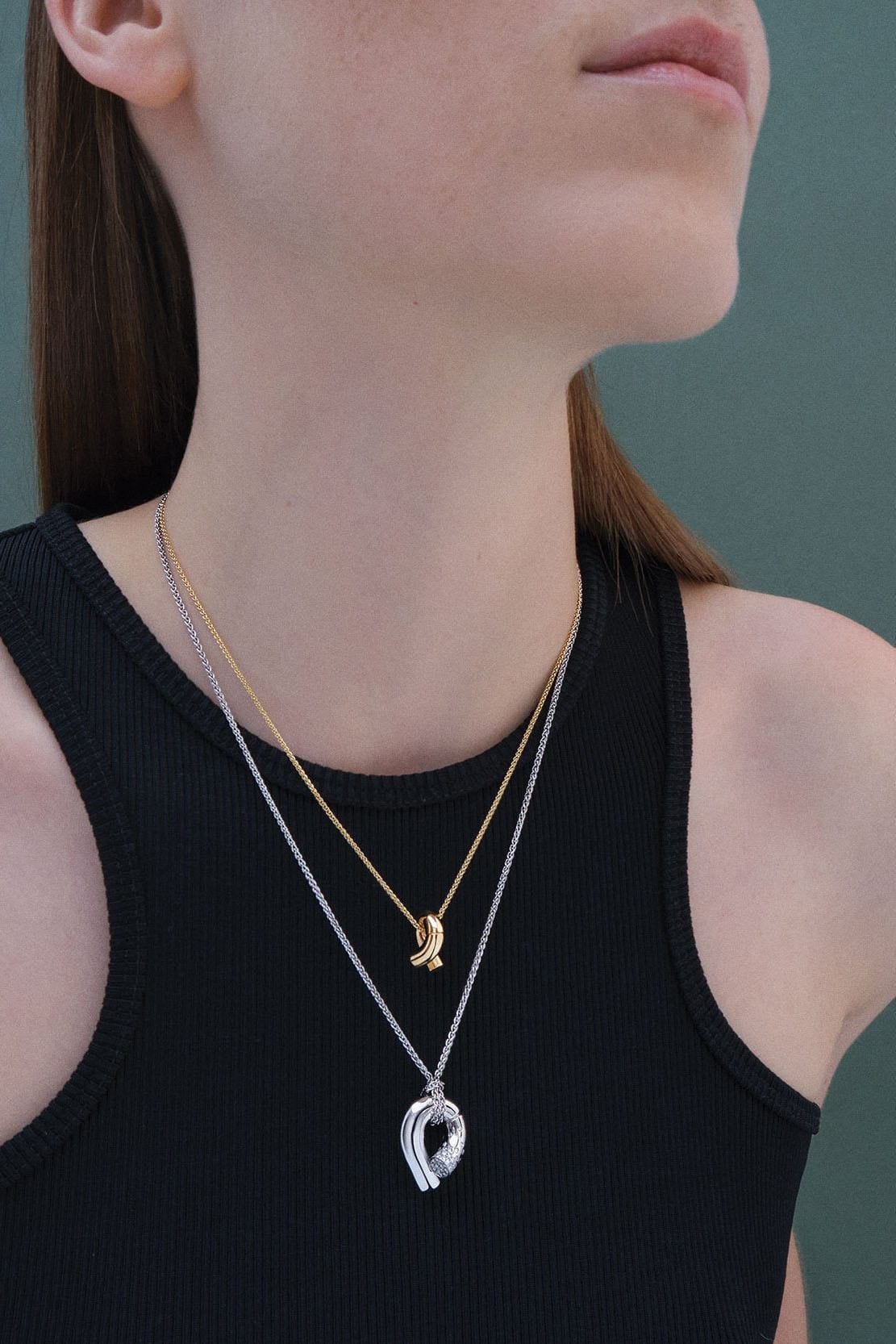 TABAYER-White Gold Pave Diamond Oera Pendant Necklace-WHITE GOLD