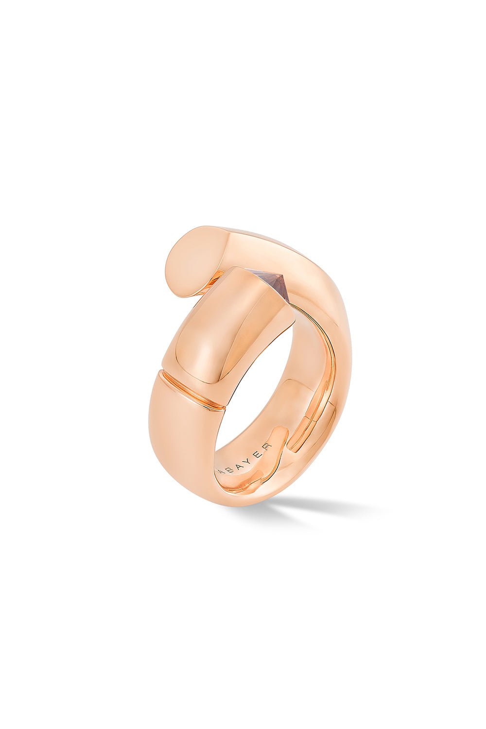 TABAYER-Large Brown Diamond Oera Ring-