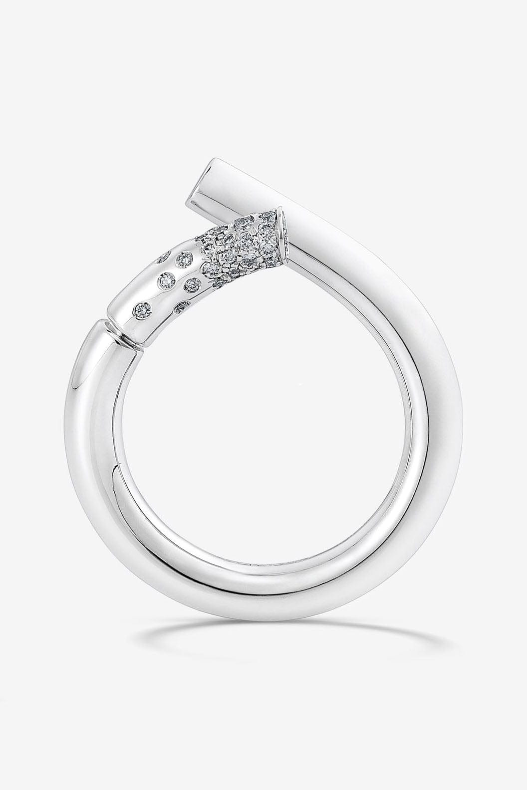 TABAYER-White Gold Oera Pave Diamond Ring-