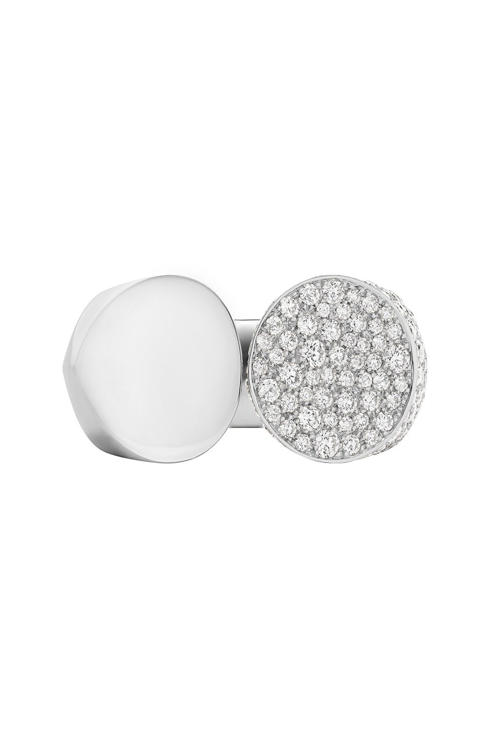 TABAYER-Slanted Oera Diamond Ring - White Gold-WHITE GOLD