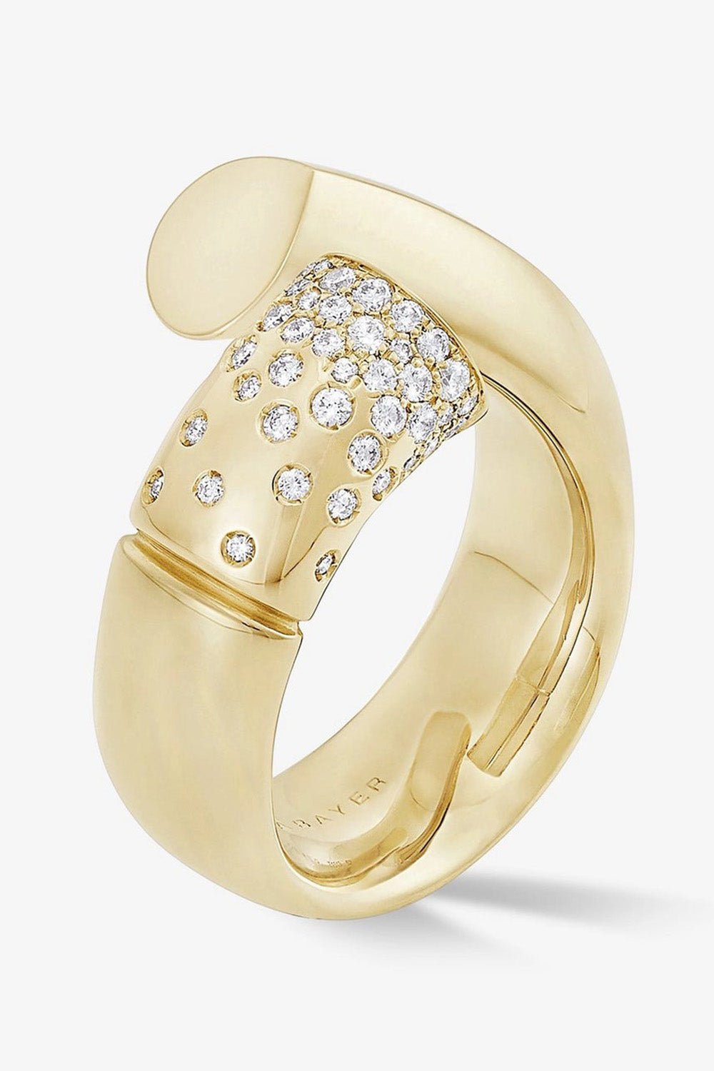 TABAYER-Oera Pave Diamond Ring-YELLOW GOLD