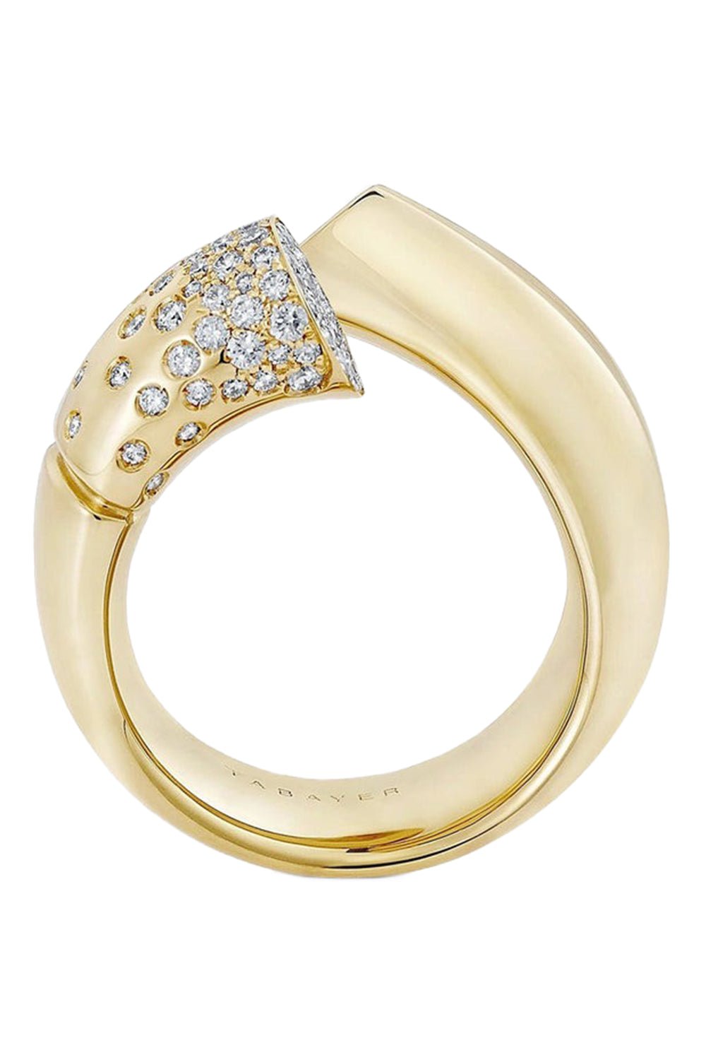 TABAYER-Oera Pave Diamond Ring-YELLOW GOLD