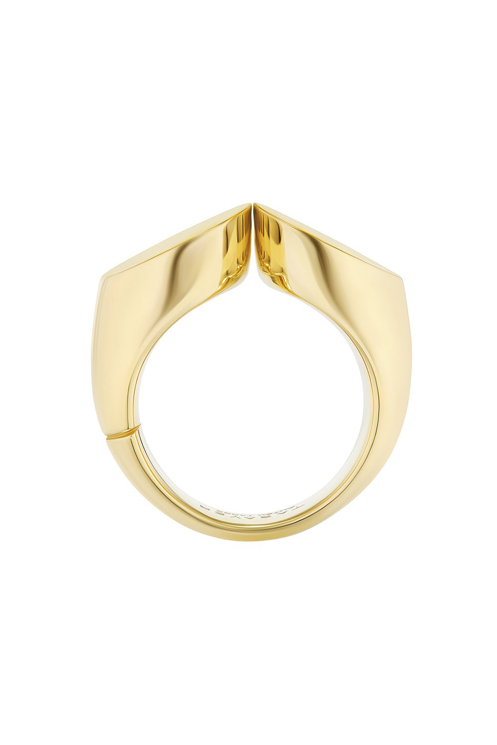 TABAYER-Slanted Oera Ring-YELLOW GOLD