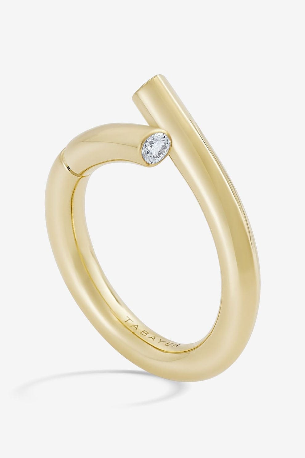 TABAYER-Yellow Gold Oera Diamond Ring-