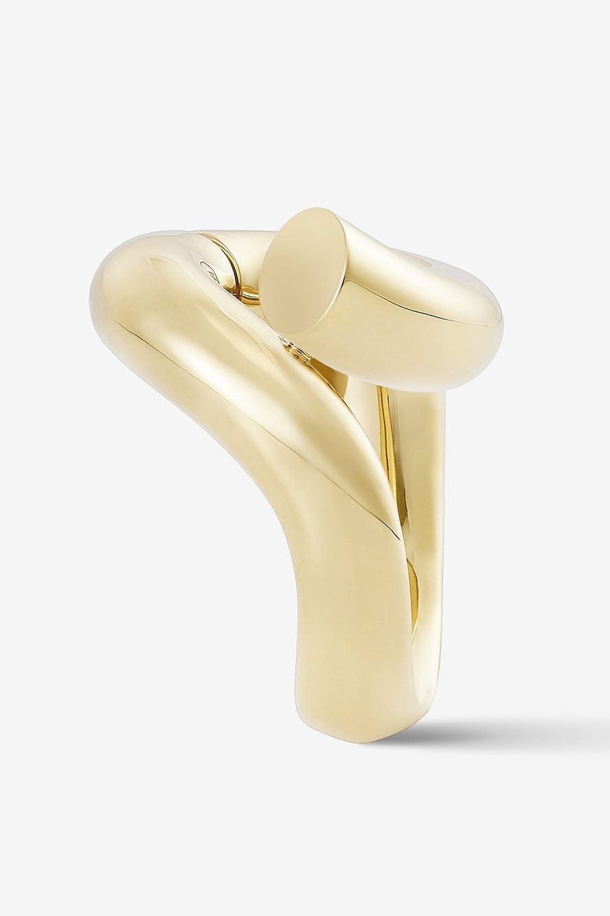 TABAYER-Yellow Gold Loop Oera Ring-YELLOW GOLD