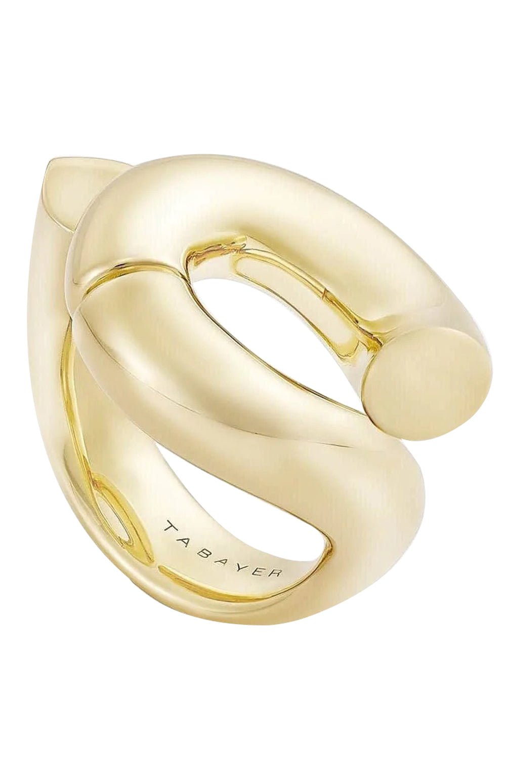 TABAYER-Yellow Gold Loop Oera Ring-YELLOW GOLD