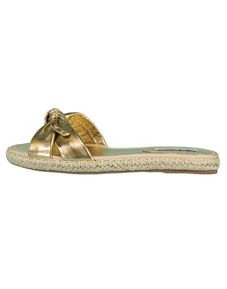 TABITHA SIMMONS-Heli Metallic Napa Bow Espadrille-