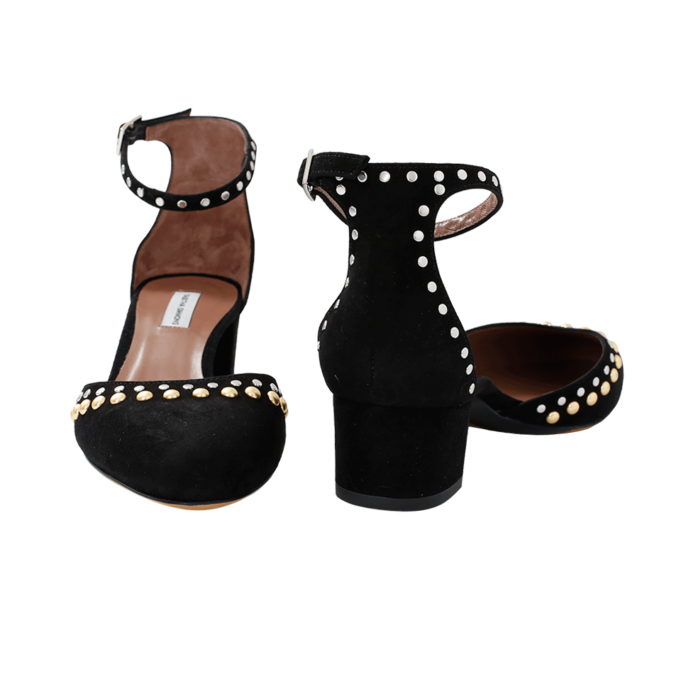 TABITHA SIMMONS-Kidsuede Ankle Strap Pump-