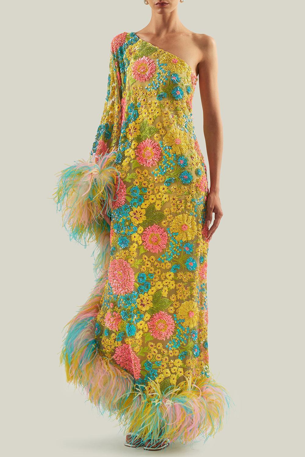 Marie Dress-YELLOW-40-CLOTHINGDRESSCOCKTAIL-TALLER MARMO