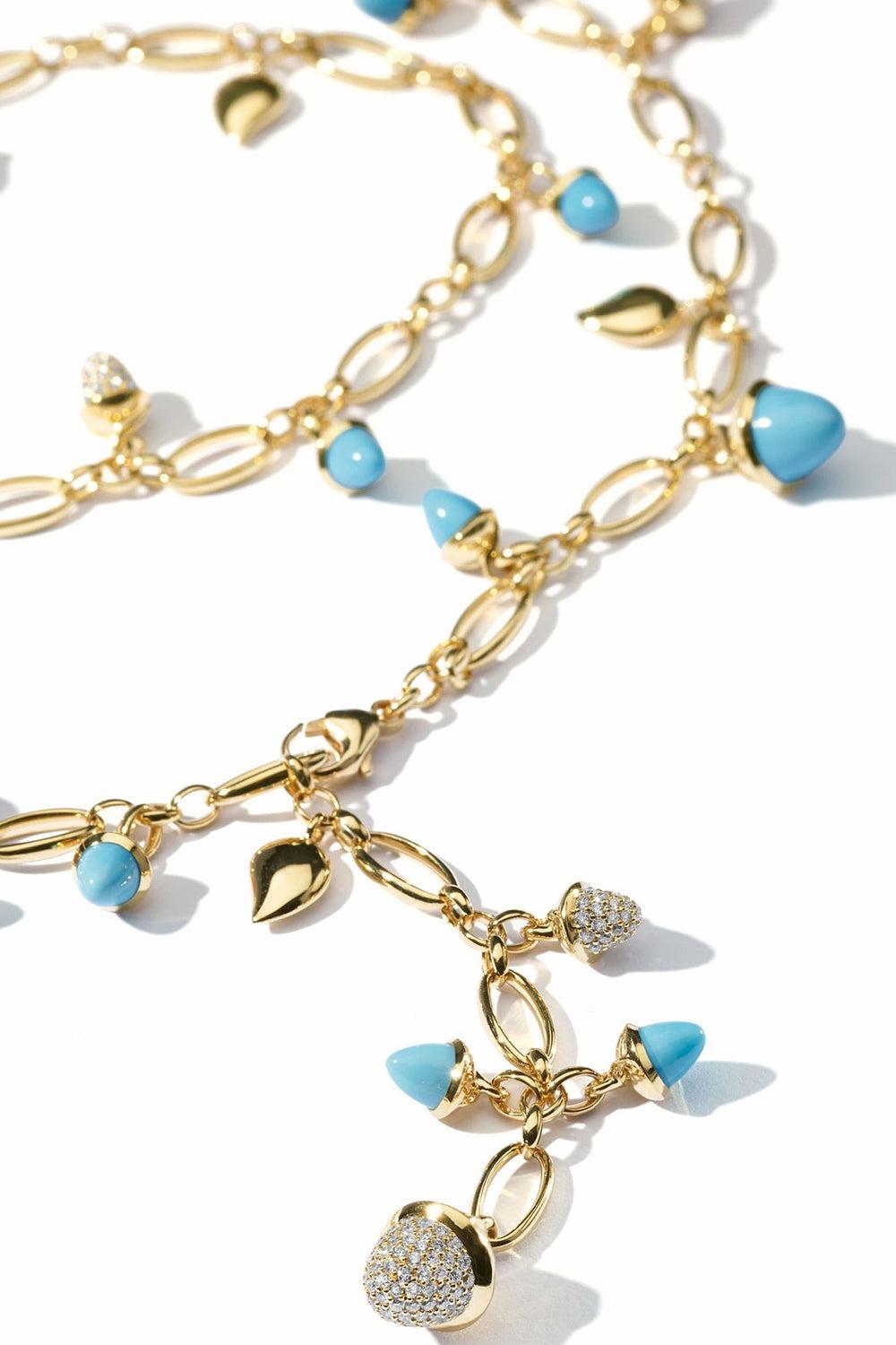 Long Turquoise Mikado Necklace-YELLOW GOLD-JEWELRYFINE JEWELNECKLACE O-TAMARA COMOLLI