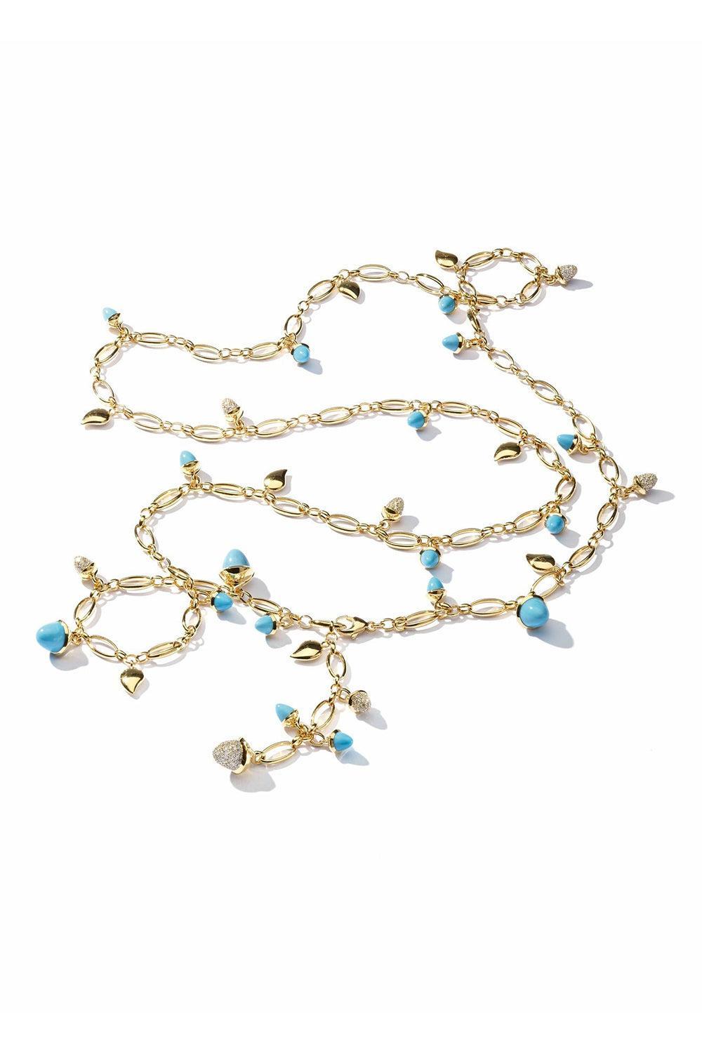 Long Turquoise Mikado Necklace-YELLOW GOLD-JEWELRYFINE JEWELNECKLACE O-TAMARA COMOLLI