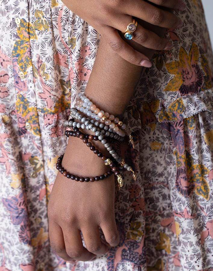 TAMARA COMOLLI-Rose Gold Greywood India Wrap Bracelet-ROSE GOLD