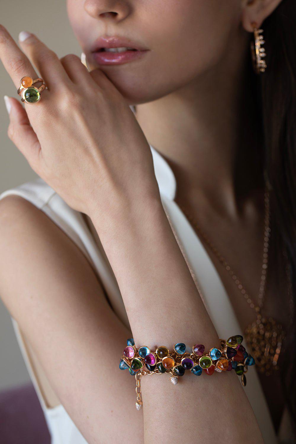 TAMARA COMOLLI-Mikado Flamenco Candy Bracelet-ROSE GOLD