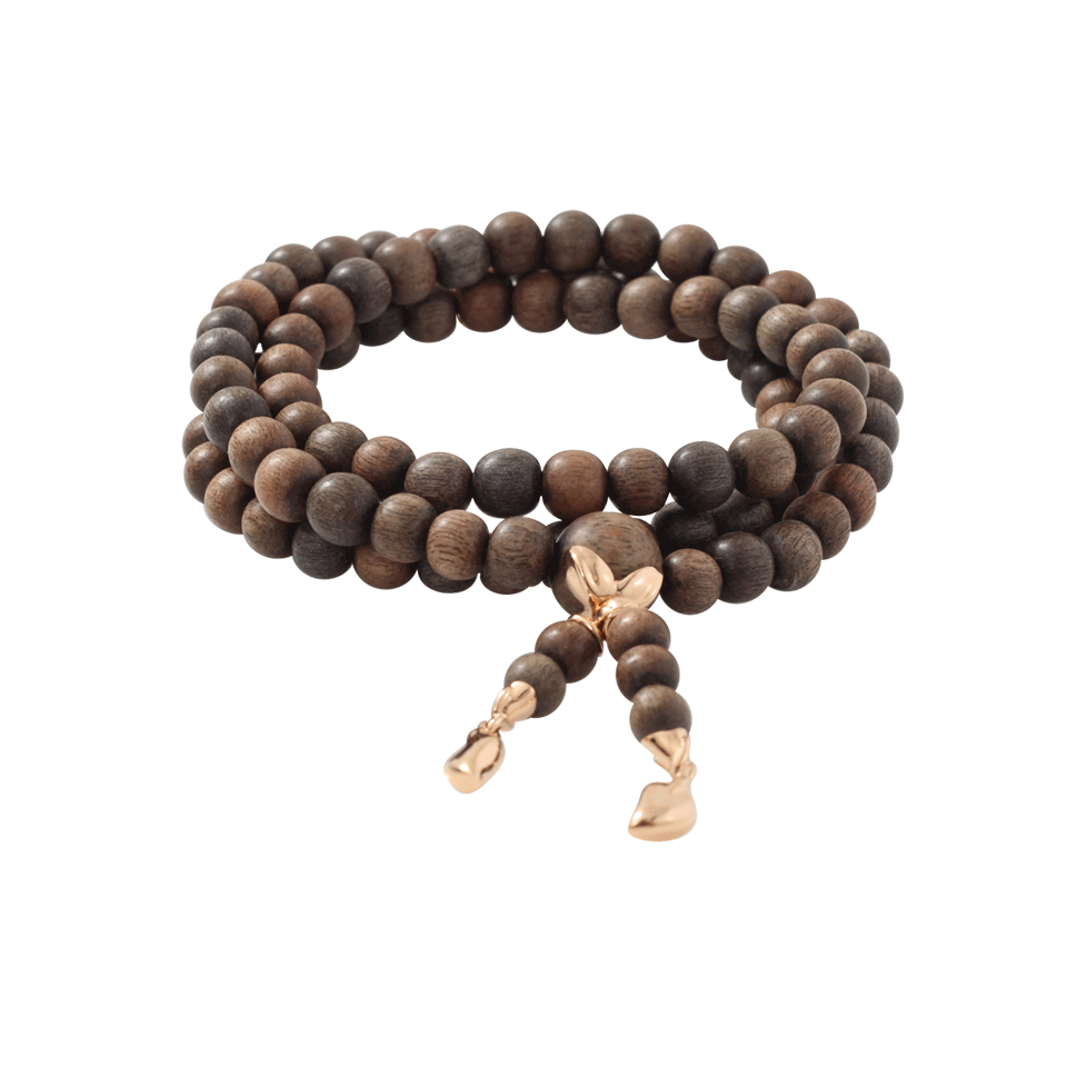 TAMARA COMOLLI-India Greywood Wrap Bracelet-ROSE GOLD