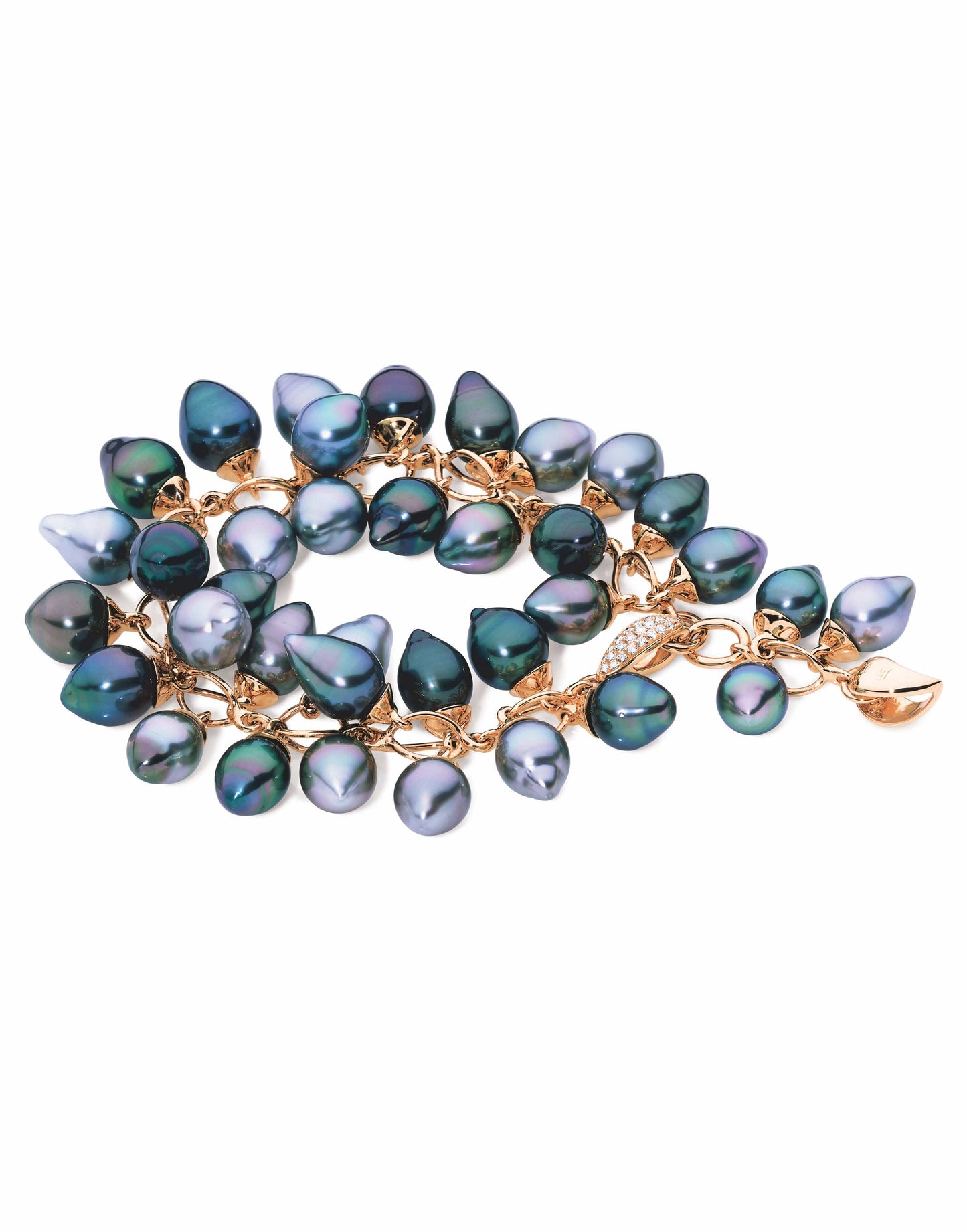 TAMARA COMOLLI-Tahitian Pearl Grapes Bracelet-ROSE GOLD