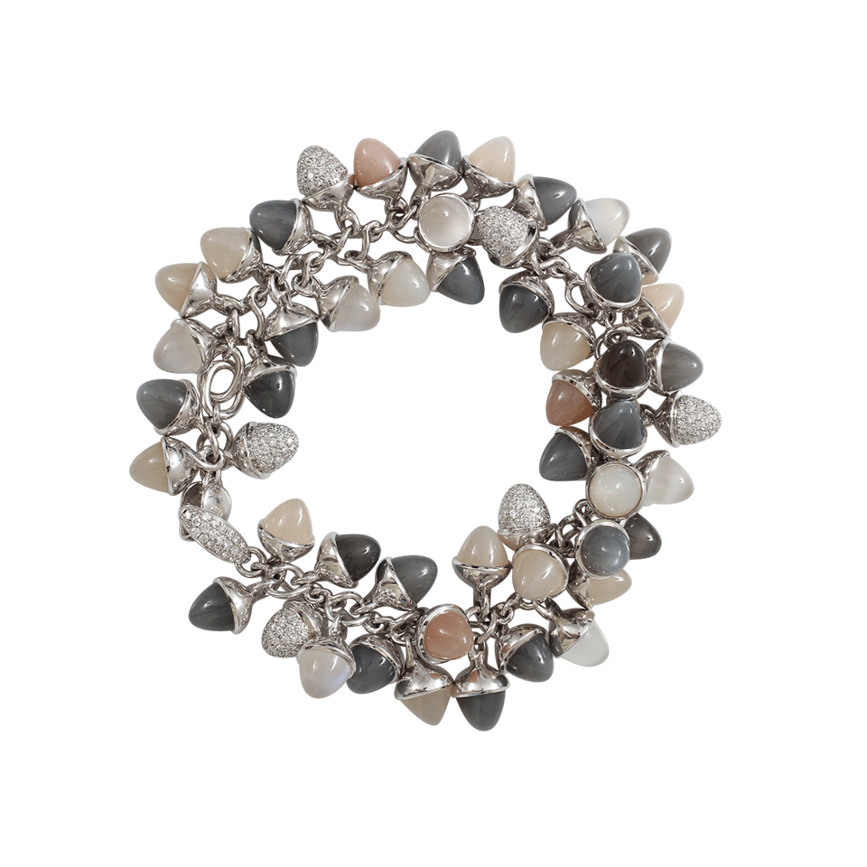 TAMARA COMOLLI-Cashmere Mikado Flamenco Bracelet-WHITE GOLD