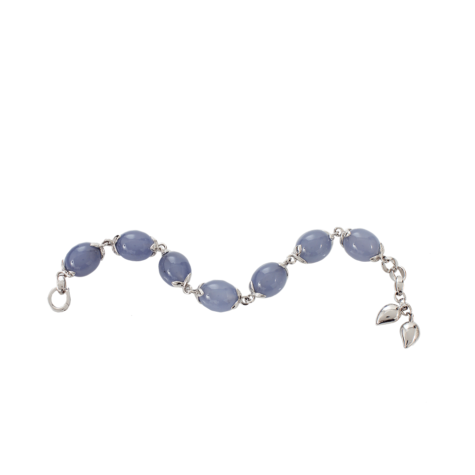 TAMARA COMOLLI-Chalcedony Coconut Link Bracelet-WHITE GOLD