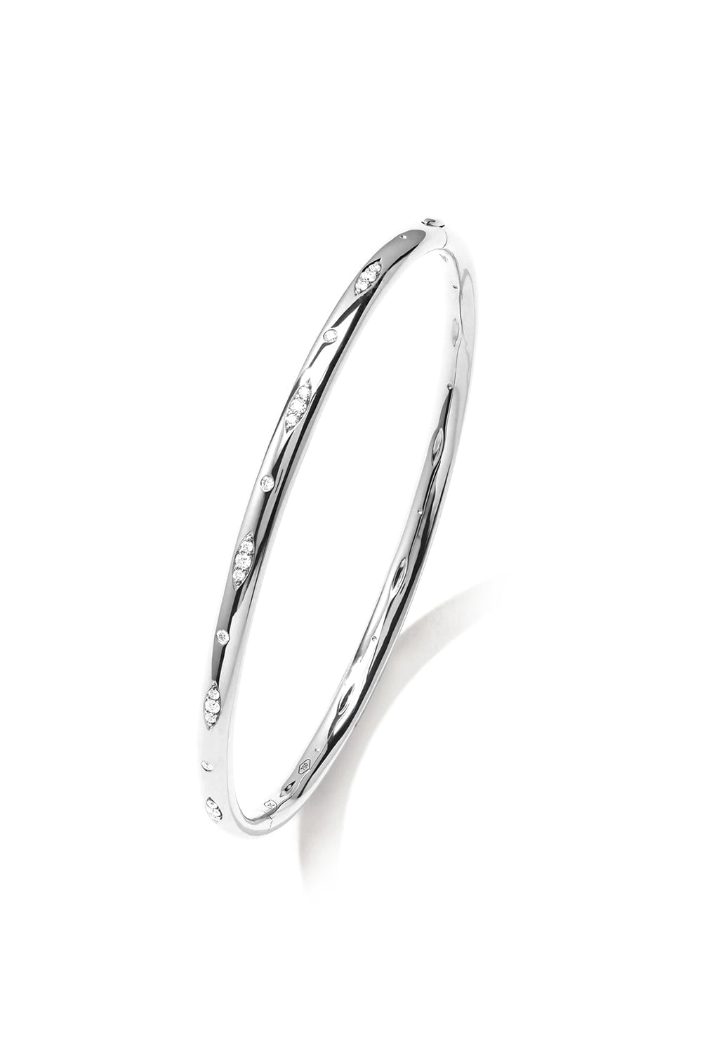 TAMARA COMOLLI-Classic Gypsy Bangle-WHITE GOLD