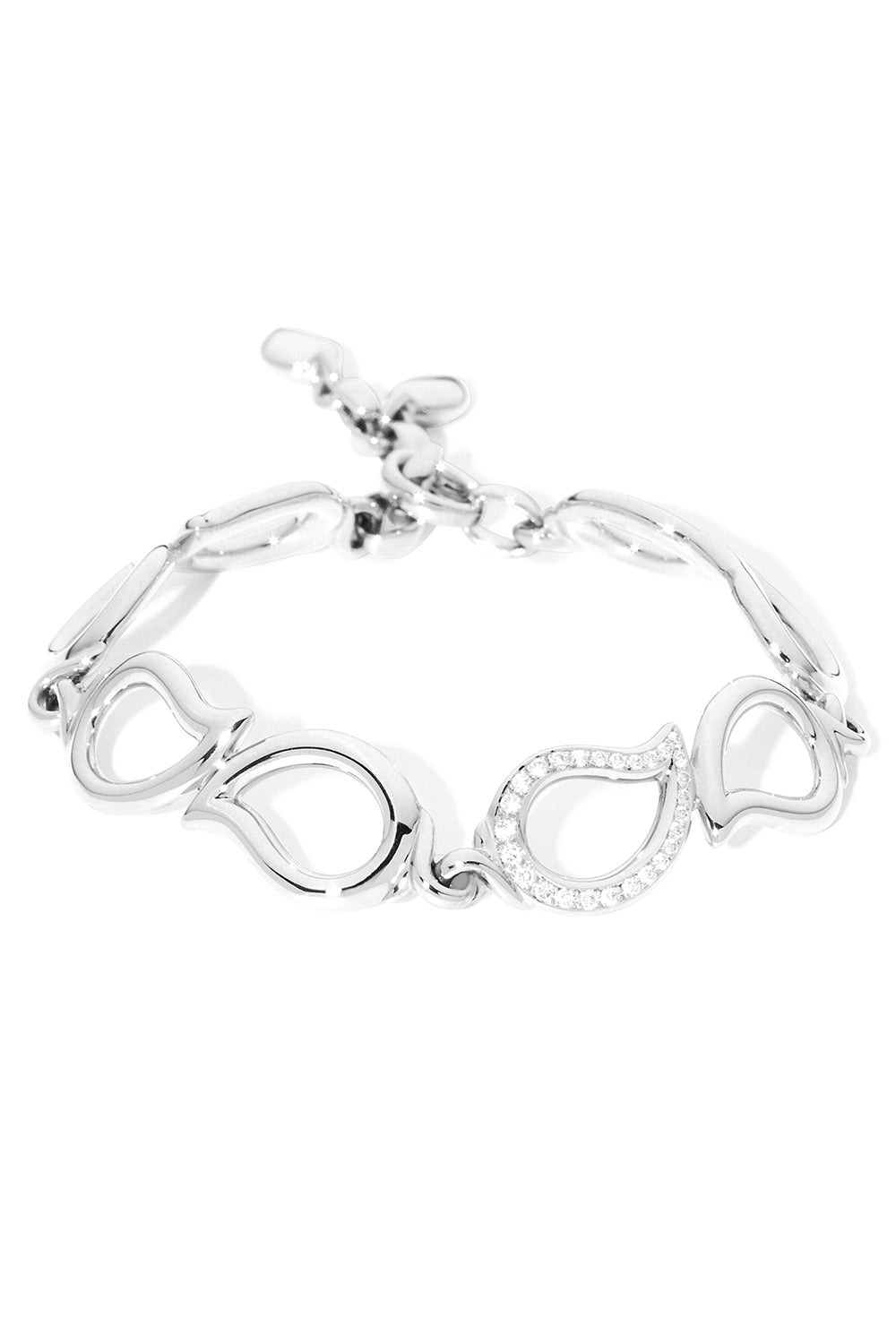 Diamond Element Large Signature Bracelet-WHITE GOLD-JEWELRYFINE JEWELBRACELET O-TAMARA COMOLLI
