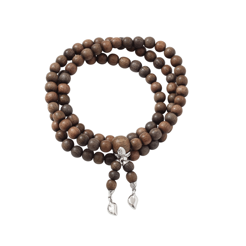 TAMARA COMOLLI-India Greywood Wrap Bracelet-WHITE GOLD