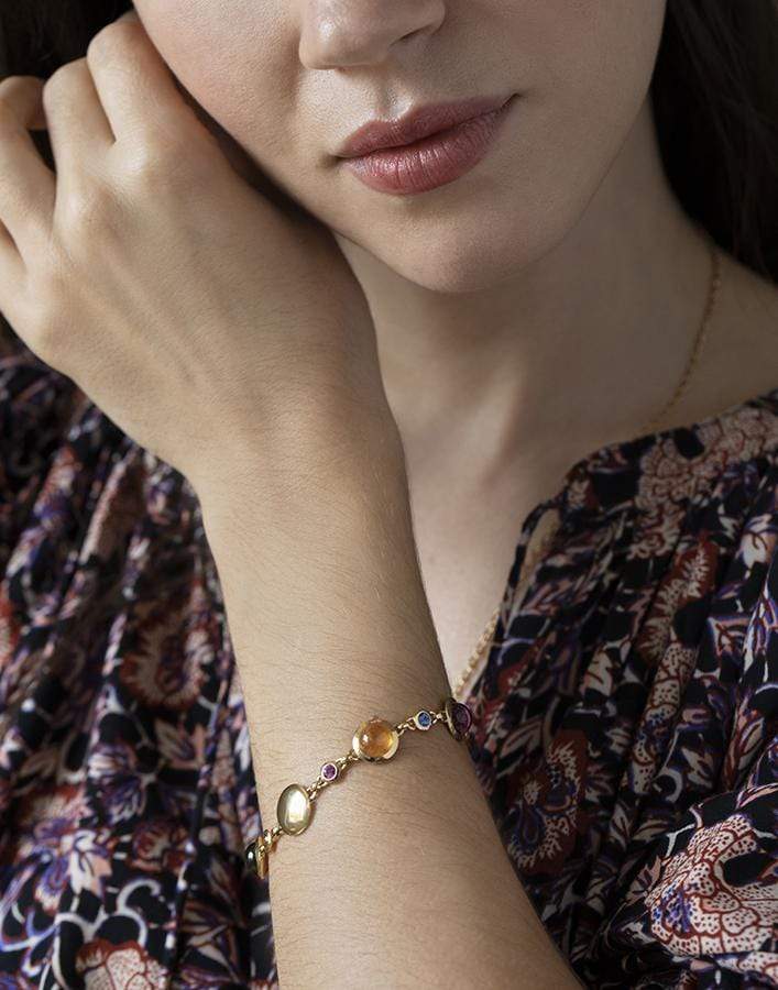 TAMARA COMOLLI-Candy Sapphire Bouton Bracelet-YELLOW GOLD