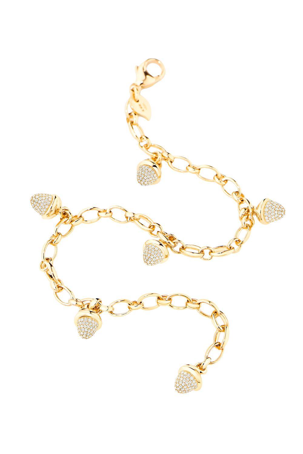 Diamond Mikado Charm Bracelet-YELLOW GOLD-JEWELRYFINE JEWELBRACELET O-TAMARA COMOLLI