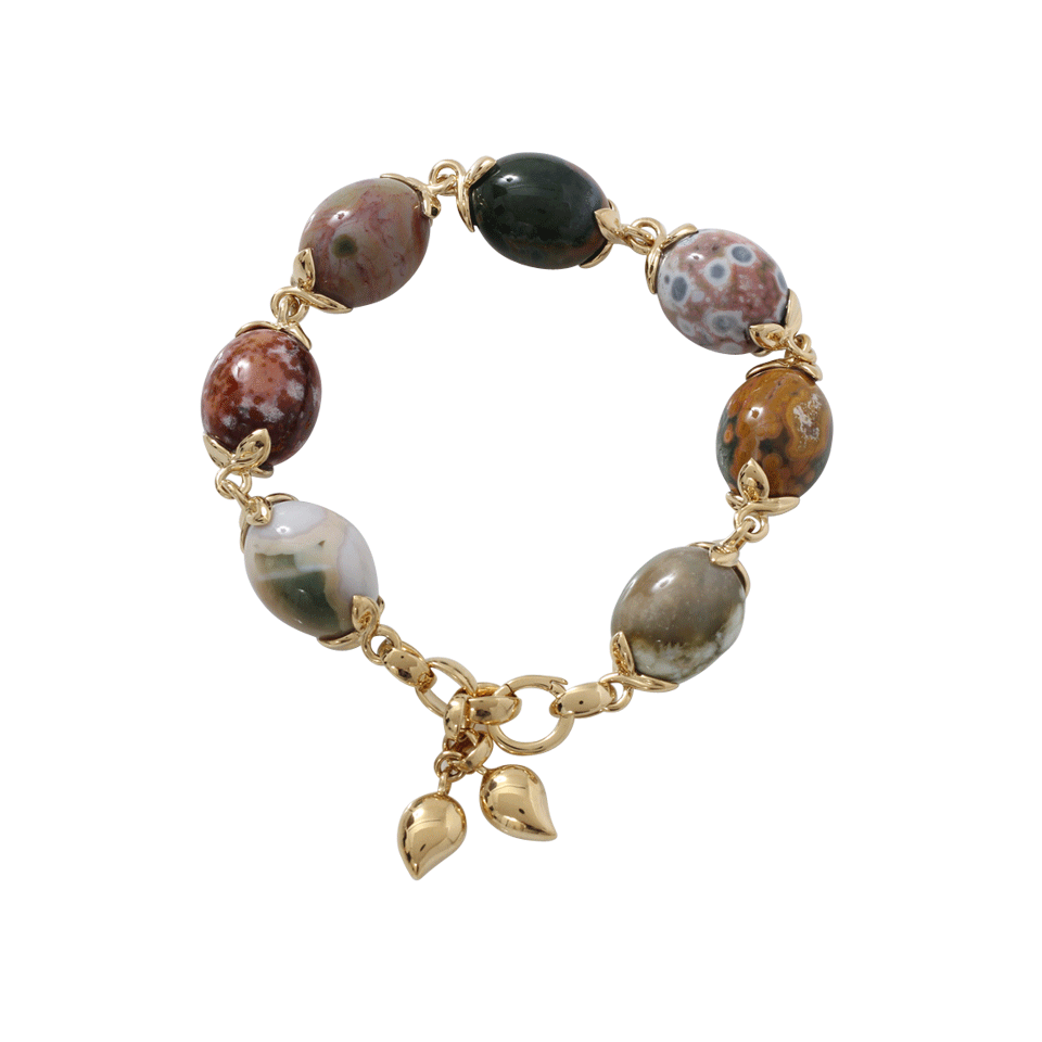 TAMARA COMOLLI-Large Ocean Jasper Coco Bracelet-YELLOW GOLD
