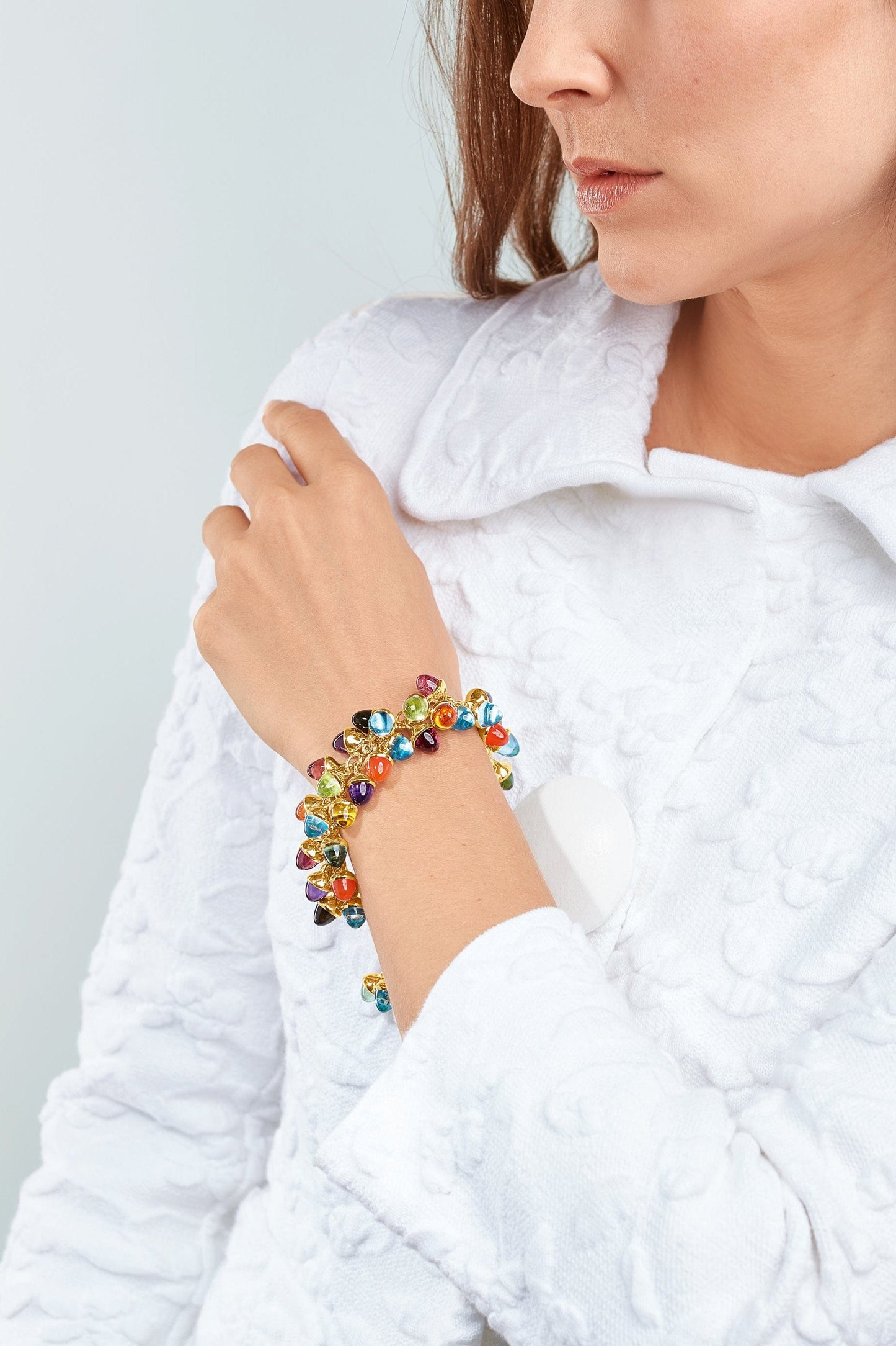 TAMARA COMOLLI-Mikado Flamenco Candy Bracelet-YELLOW GOLD