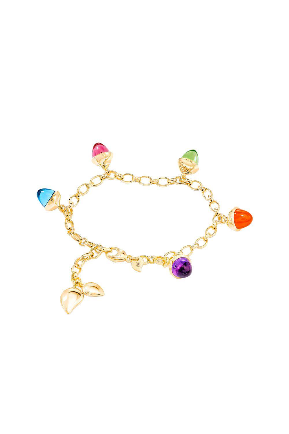 Mikado Flamenco Candy Charm Bracelet-YELLOW GOLD-JEWELRYFINE JEWELBRACELET O-TAMARA COMOLLI