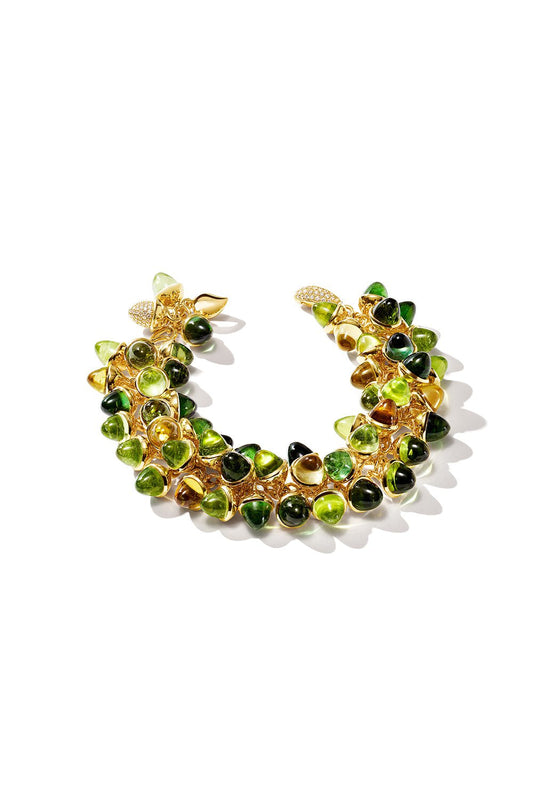TAMARA COMOLLI-Mikado Flamenco Rainforest Bracelet-YELLOW GOLD