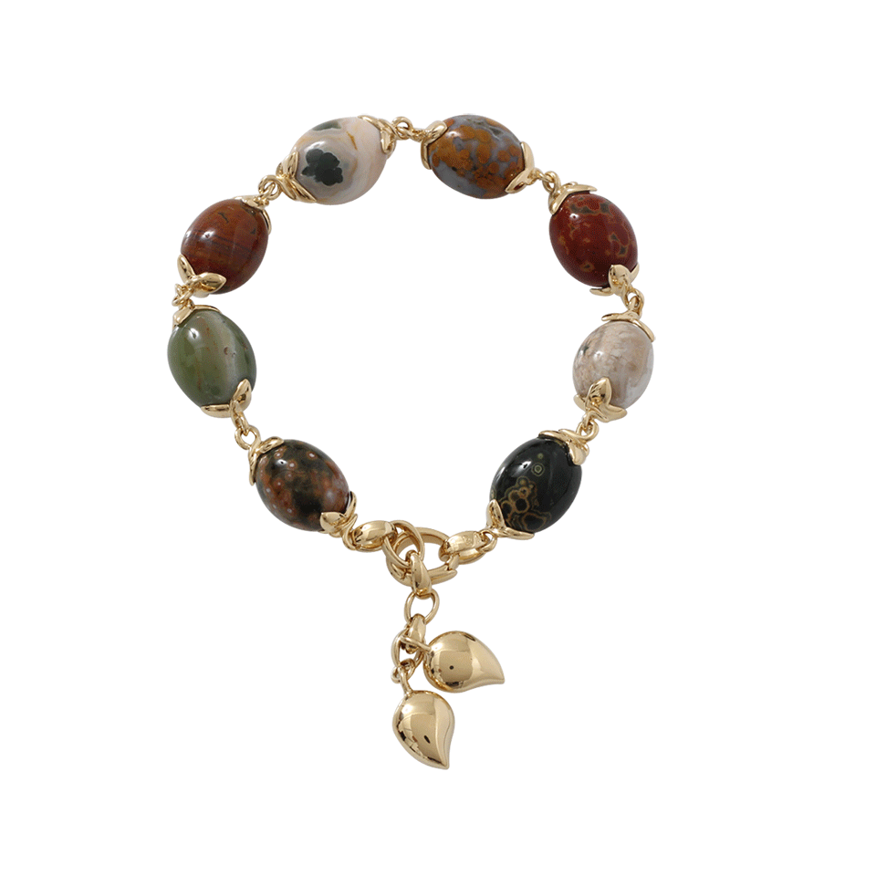 TAMARA COMOLLI-Small Ocean Jasper Coco Bracelet-YELLOW GOLD