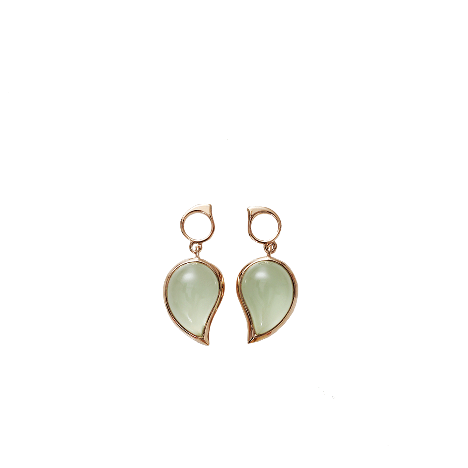 TAMARA COMOLLI-Apple Chalcedony Drop Earrings-ROSE GOLD