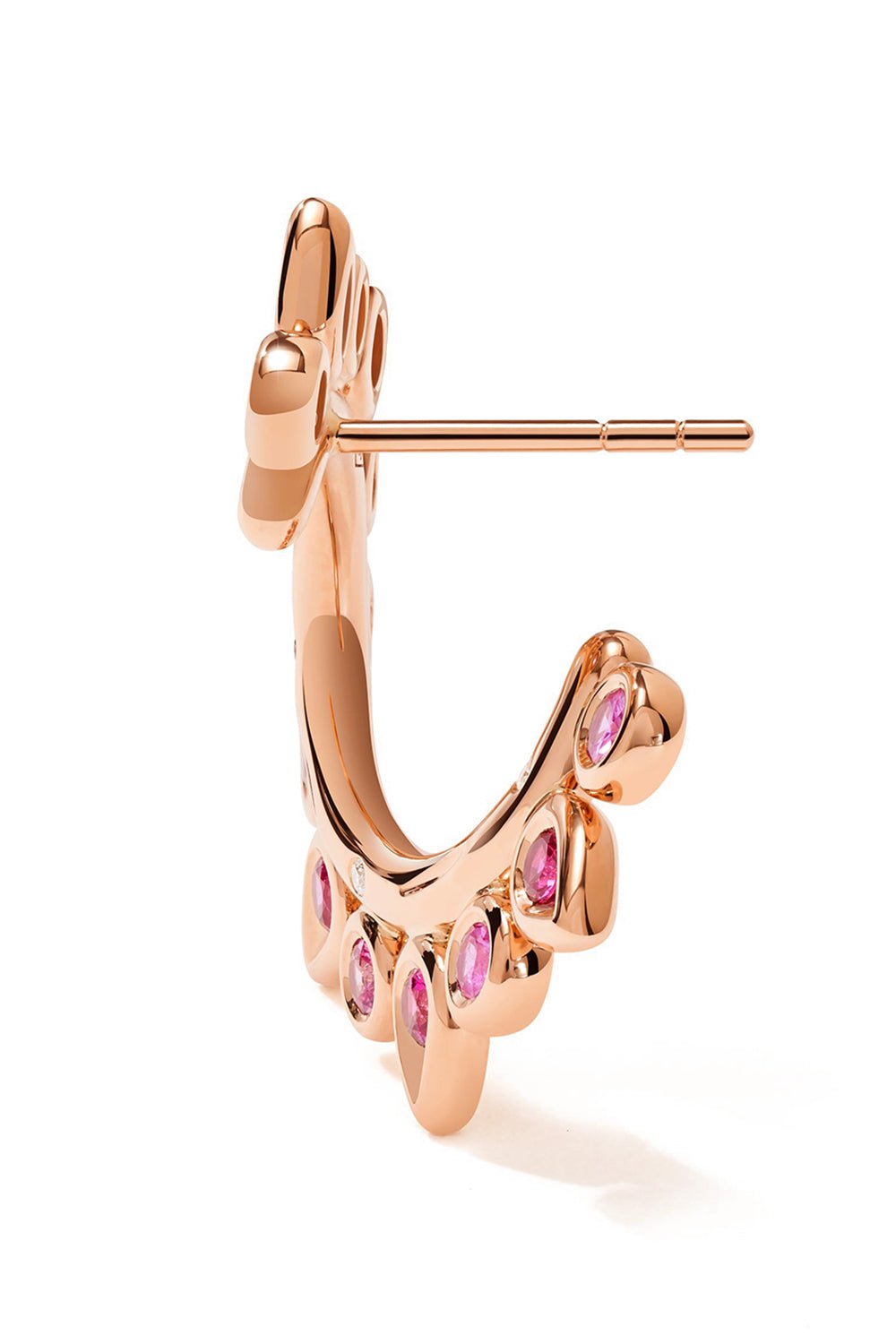 TAMARA COMOLLI-Blush Gypsy Sun Hoop Earrings-ROSE GOLD