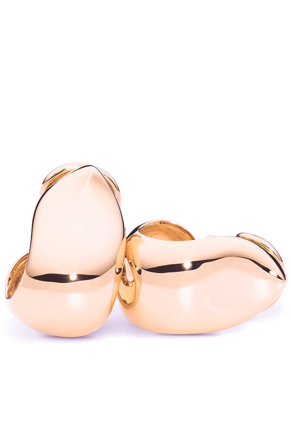 TAMARA COMOLLI-Large Signature Clip Hoop Earrings-ROSE GOLD