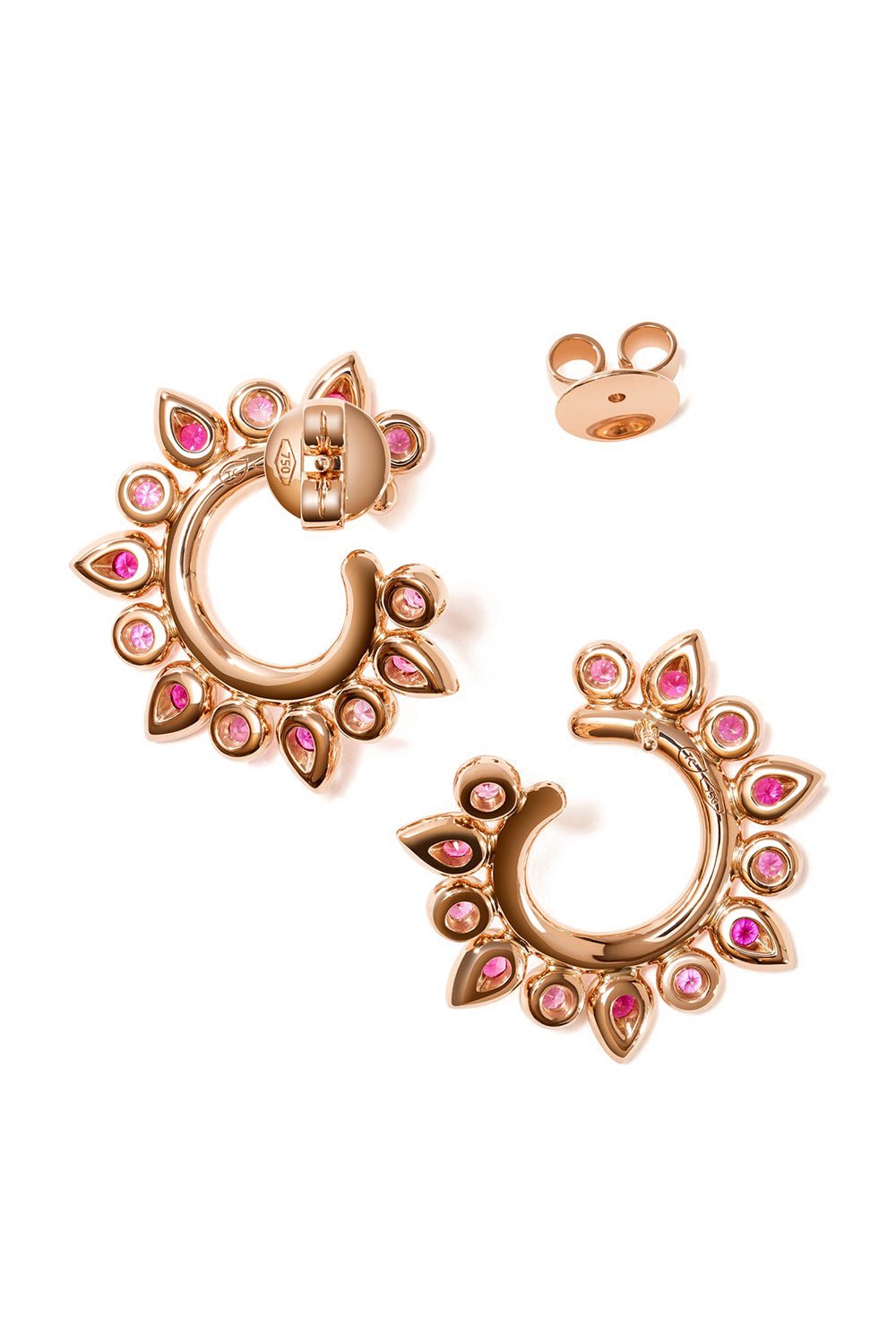 TAMARA COMOLLI-Blush Gypsy Sun Hoop Earrings-ROSE GOLD
