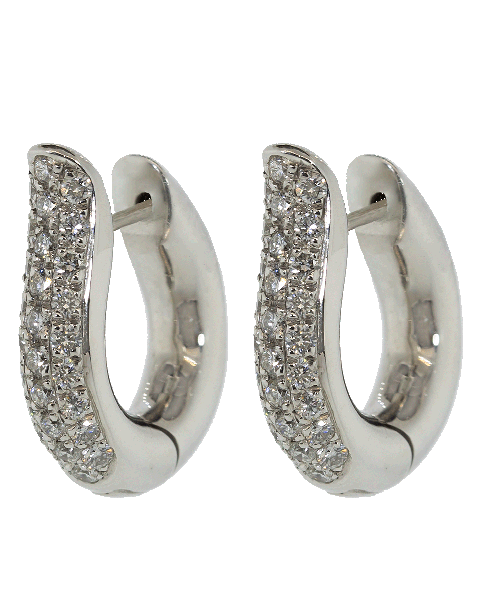 TAMARA COMOLLI-Medium Pave Diamond Drop Hoops-WHITE GOLD