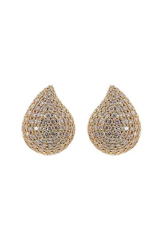 Diamond Large Signature Earrings-YELLOW GOLD-JEWELRYFINE JEWELEARRING-TAMARA COMOLLI