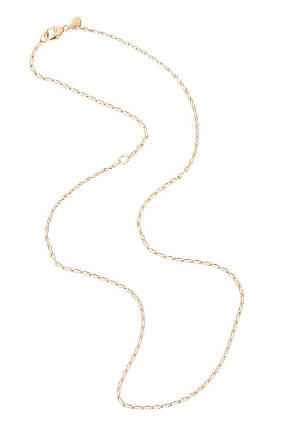 TAMARA COMOLLI-2MM Eight Link Chain Necklace-ROSE GOLD