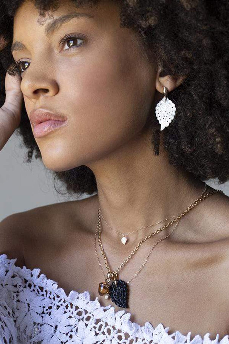 TAMARA COMOLLI-Rose Gold Pave Diamond Drop Sparkle Chain-ROSE GOLD