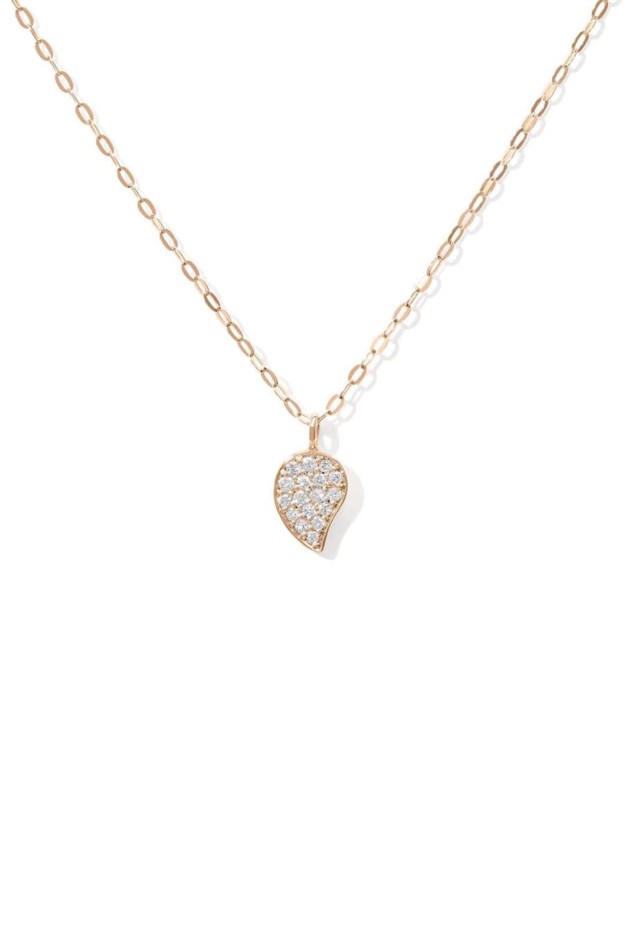 TAMARA COMOLLI-Rose Gold Pave Diamond Drop Sparkle Chain-ROSE GOLD