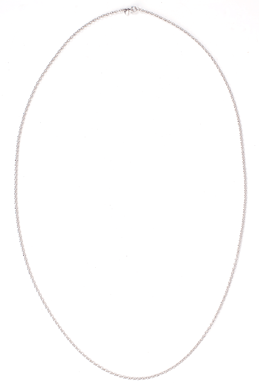 TAMARA COMOLLI-60CM 2MM Belcher Chain-WHITE GOLD