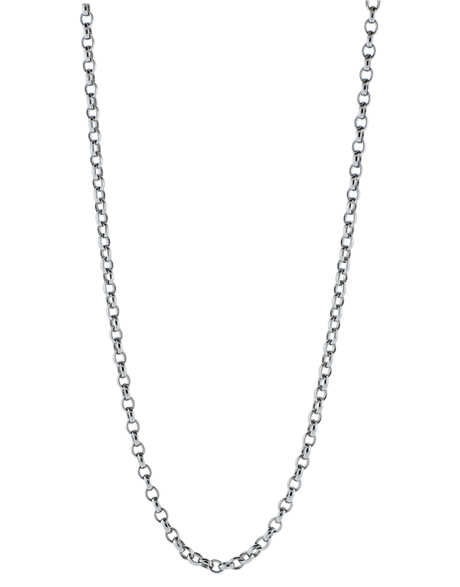 TAMARA COMOLLI-Belchor Chain Necklace-WHITE GOLD