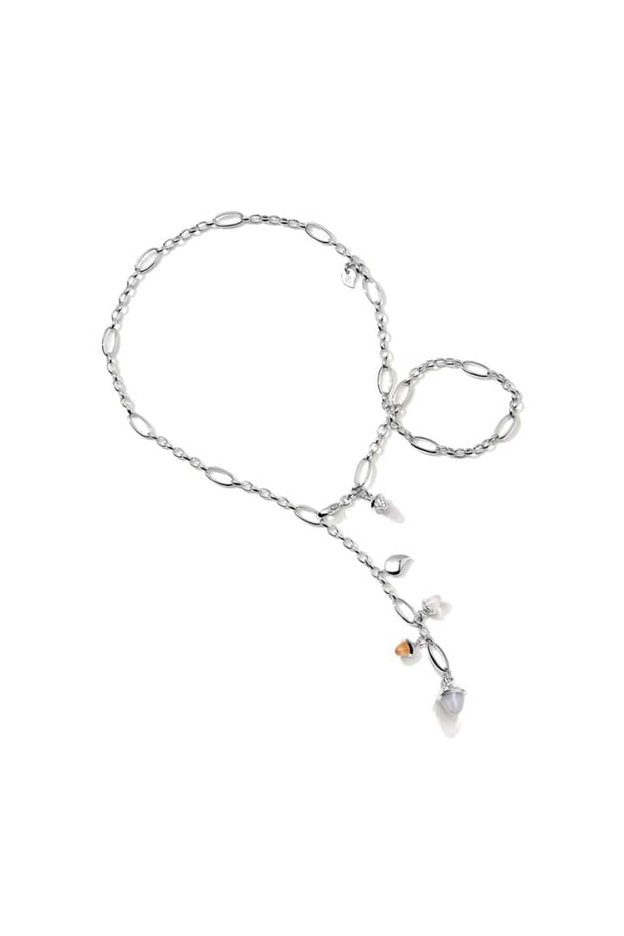 TAMARA COMOLLI-Cashmere Mikado Collier Necklace-WHITE GOLD