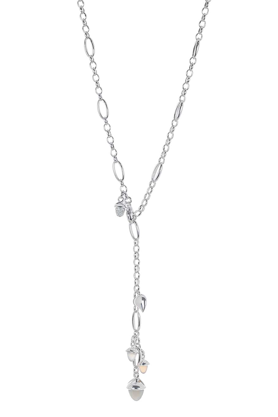 TAMARA COMOLLI-Cashmere Mikado Collier Necklace-WHITE GOLD